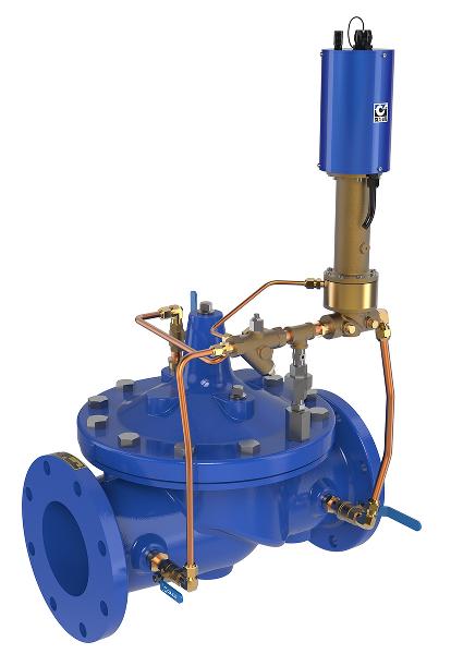 Control de mantenimiento de presión electrónico con derivación hidráulica manual