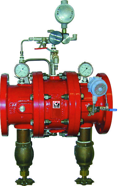 Válvula de diluvio contra incendios de diafragma tubular (FM)